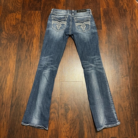 Rock Revival Liberty Boot Cut Stylish Blue Women's Jeans Y2K Vintage 31 EUC - Picture 11 of 14